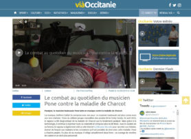 VIAOCCITANIE.TV : Le combat au quotidien du musicien Pone contre la maladie de Charcot
