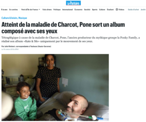 Duplique Atteint de la maladie de Charcot, Pone ex-rappeur de la Fonky Family, écrit et compose avec les yeux